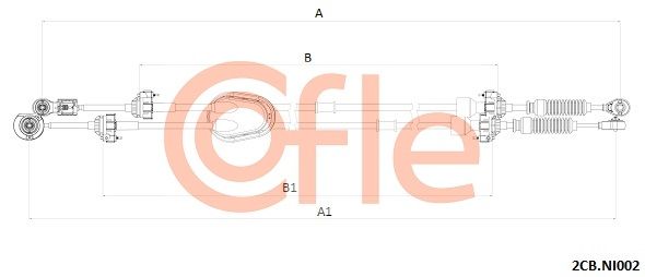 COFLE 2CB.NI002 Cable Pull, manual transmission