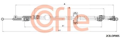 Cable Pull, manual transmission COFLE 2CB.OP005