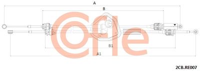 Cable Pull, manual transmission COFLE 2CB.RE007