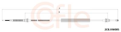 Cable Pull, manual transmission COFLE 2CB.VK005