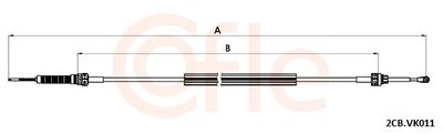 Cable Pull, manual transmission COFLE 2CB.VK011