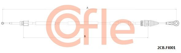 COFLE 2CB.FI001 Cable Pull, manual transmission