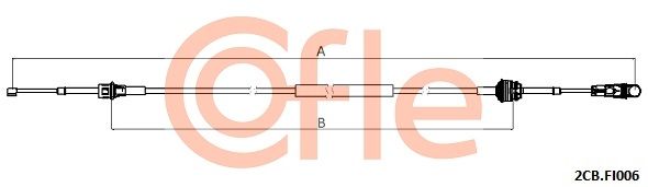 COFLE 2CB.FI006 Cable Pull, manual transmission