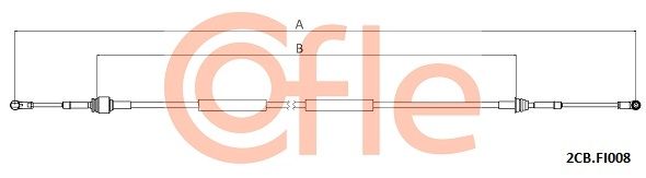 COFLE 2CB.FI008 Cable Pull, manual transmission