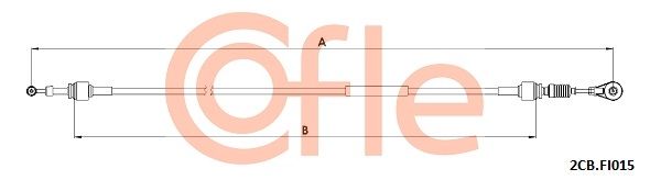 COFLE 2CB.FI015 Cable Pull, manual transmission