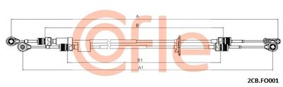Cable Pull, manual transmission COFLE 2CB.FO001