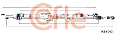 Cable Pull, manual transmission COFLE 2CB.FO003