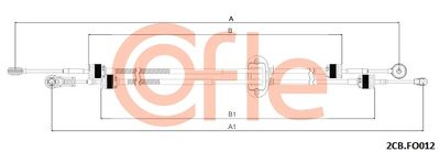 Cable Pull, manual transmission COFLE 2CB.FO012