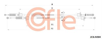 Cable Pull, manual transmission COFLE 2CB.IV004