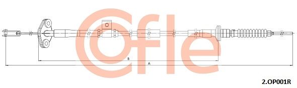 COFLE 2.OP001R Cable Pull, clutch control