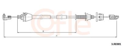 Accelerator Cable COFLE 3.RE001