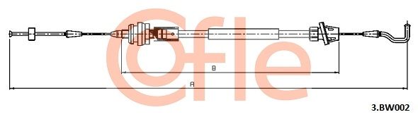 COFLE 3.BW002 Accelerator Cable
