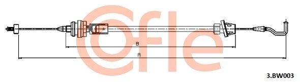 COFLE 3.BW003 Accelerator Cable