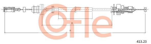COFLE 413.23 Accelerator Cable