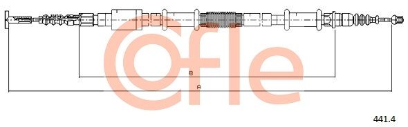 COFLE 441.4 Cable Pull, parking brake