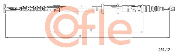 COFLE 461.12 Cable Pull, parking brake