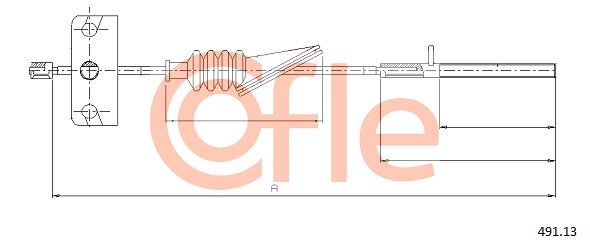 COFLE 491.13 Cable Pull, parking brake