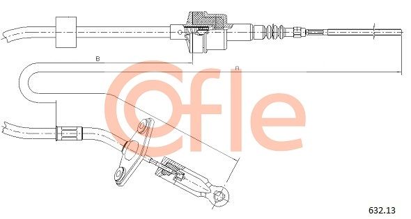 COFLE 632.13 Cable Pull, clutch control