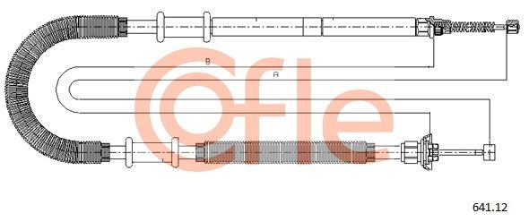 COFLE 641.12 Cable Pull, parking brake