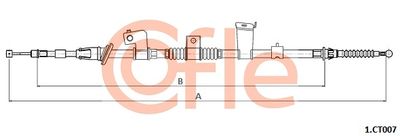 Cable Pull, parking brake COFLE 92.1.CT007