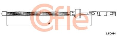Cable Pull, parking brake COFLE 92.1.FD014