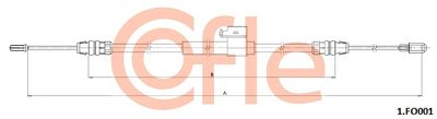 Cable Pull, parking brake COFLE 92.1.FO001