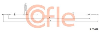 Cable Pull, parking brake COFLE 92.1.FO002