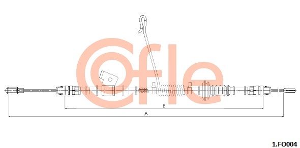 COFLE 92.1.FO004 Cable Pull, parking brake