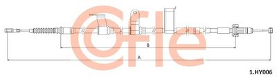 Cable Pull, parking brake COFLE 92.1.HY006