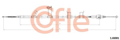 Cable Pull, parking brake COFLE 92.1.KI001