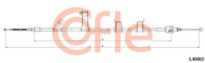 Cable Pull, parking brake COFLE 92.1.KI002