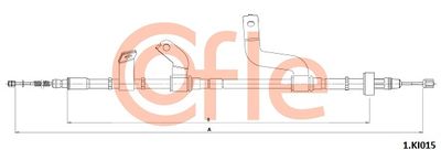 Cable Pull, parking brake COFLE 92.1.KI015