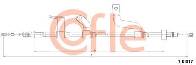 Cable Pull, parking brake COFLE 92.1.KI017