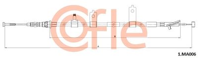 Cable Pull, parking brake COFLE 92.1.MA006