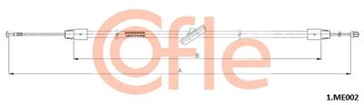 Cable Pull, parking brake COFLE 92.1.ME002