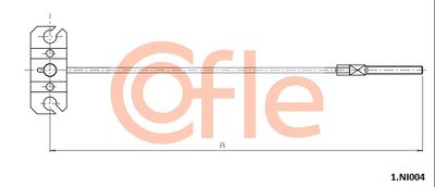 Cable Pull, parking brake COFLE 92.1.NI004
