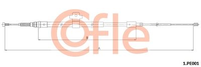 Cable Pull, parking brake COFLE 92.1.PE001