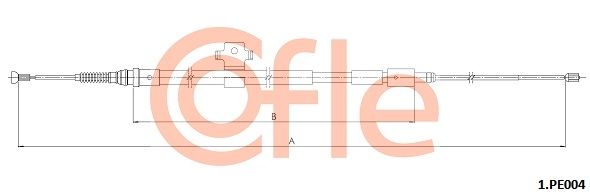 COFLE 92.1.PE004 Cable Pull, parking brake