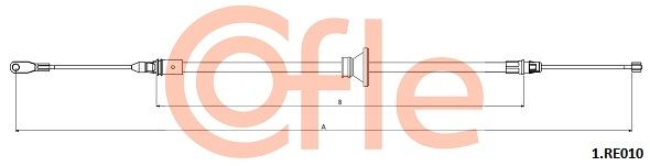 COFLE 92.1.RE010 Cable Pull, parking brake