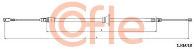Cable Pull, parking brake COFLE 92.1.RE010