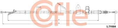 Cable Pull, parking brake COFLE 92.1.TY004