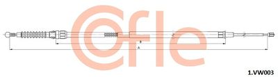 Cable Pull, parking brake COFLE 92.1.VK003