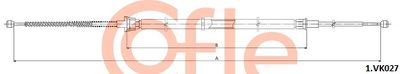 Cable Pull, parking brake COFLE 92.1.VK027