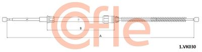 Cable Pull, parking brake COFLE 92.1.VK030