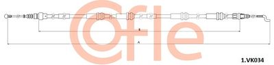 Cable Pull, parking brake COFLE 92.1.VK034