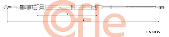 COFLE 92.1.VK035 Cable Pull, parking brake