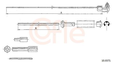 Accelerator Cable COFLE 92.10.0371