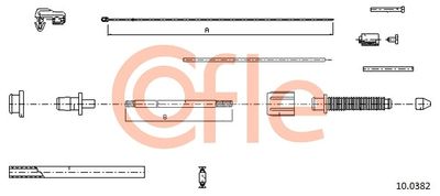 Accelerator Cable COFLE 92.10.0382