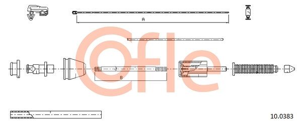 COFLE 92.10.0383 Accelerator Cable