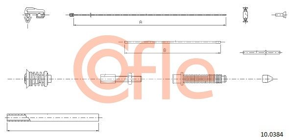COFLE 92.10.0384 Accelerator Cable